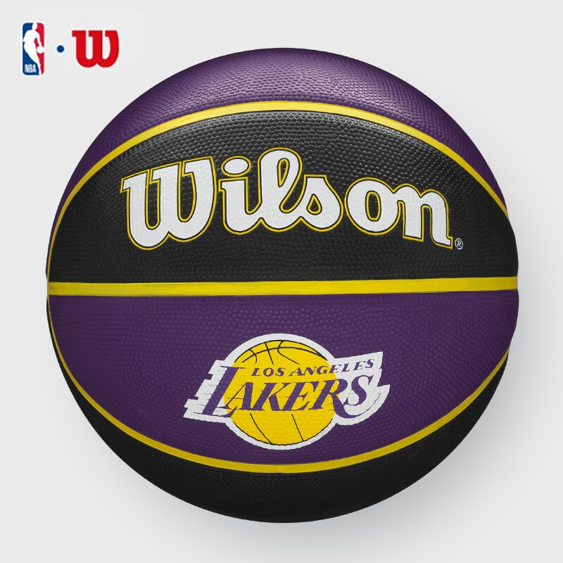 威尔胜nba洛杉矶湖人队队徽室外通用橡胶7号篮球wtb1300iblalcn