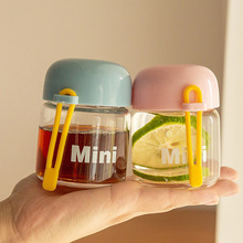 mini燕窝杯耐高温硼硅密封罐玻璃食辅食零食分装瓶自制酸奶杯可提