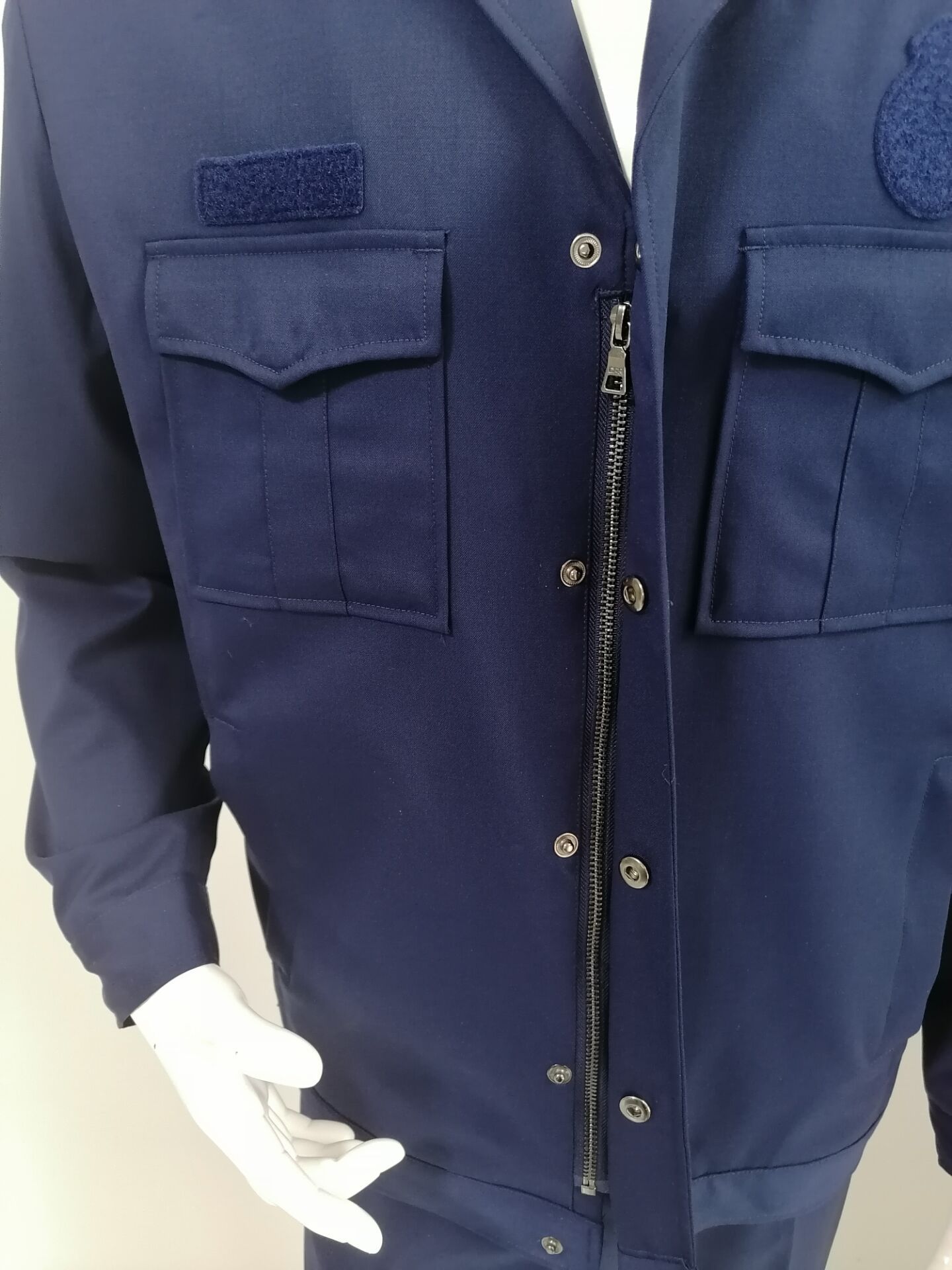 新式火焰蓝备勤服消防春秋作训服蓝色夹克长袖套装