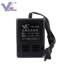 粤威YW-100Z出国100W日本美国电压转换器交流AC110伏转220V变压器