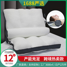 日式纤维枕PE软管曲型枕护颈椎枕网红款睡眠家用枕头男女枕芯代发