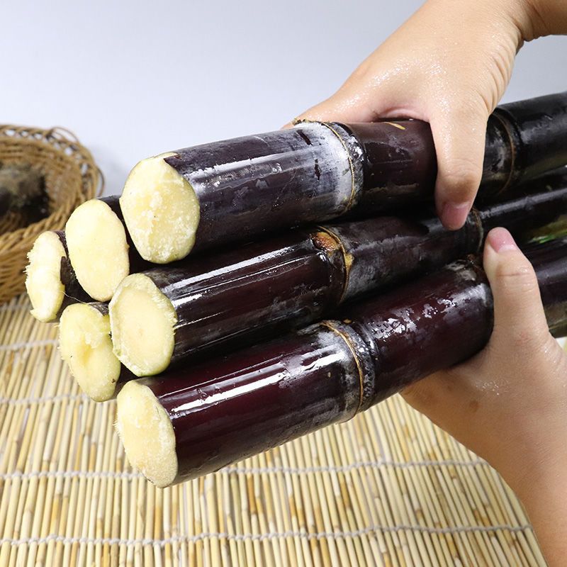 广西黑皮甘蔗批发新鲜应季水果现砍脆甜爆汁3/5/9斤甘蔗-阿里巴巴