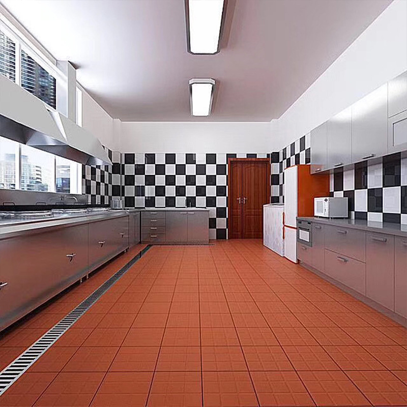 厂家批发300*300复古风红缸砖 酒店餐饮后厨专用吸水防潮砖 现货