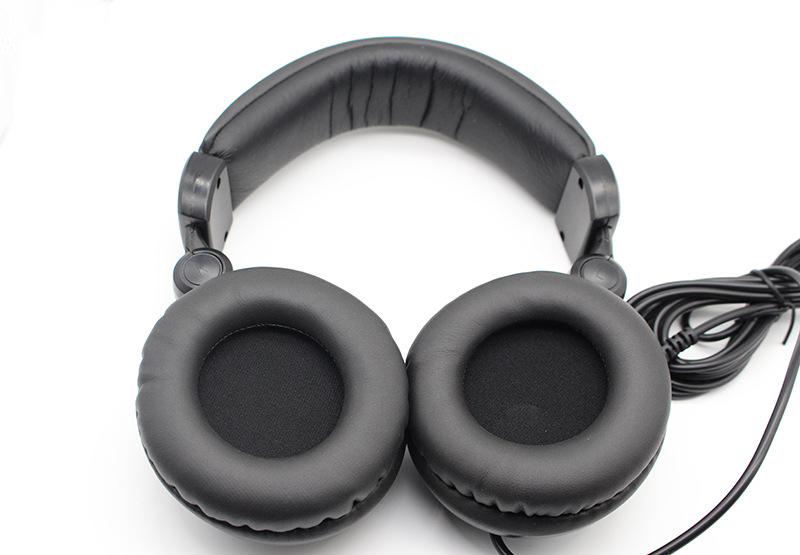 50mm大耳罩头戴式封闭hifi监听有线耳机电钢琴主播带麦打碟机3米