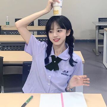 泰国校服女学生同款校服短袖长袖衬衫短裙jk制服裙子表演班服套装