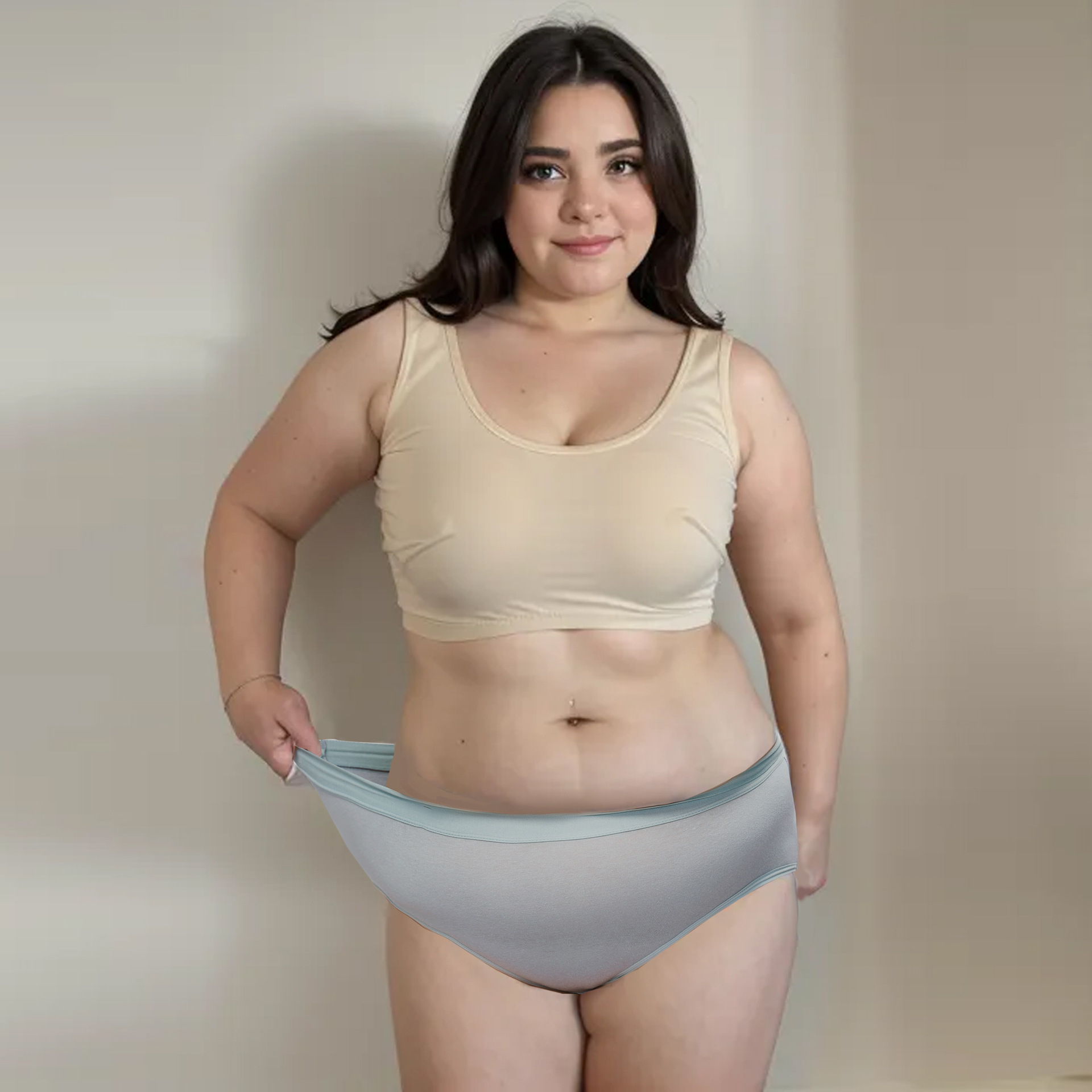 Cross-Border plus-Sized plus Size Underwear Women's Briefs Mom Pants Breathable Cotton Underwear Women's Fat Mid-Waist Underwear
