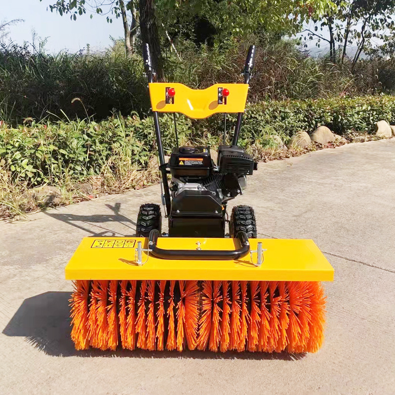 冬季商用路面除雪小型扫雪机扬雪机 大棚手推式清雪抛雪机