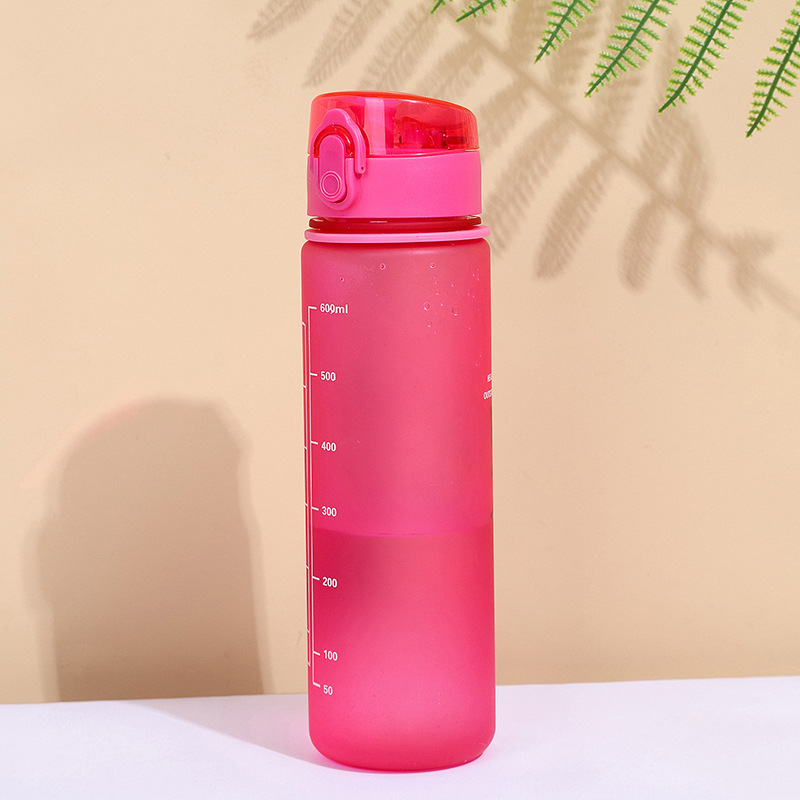 Bounce Cover Sports Kettle Moving Water Cup Boys Cup Portable Plastic Cup Girls Simple Drop-Resistant Student Water Bottle