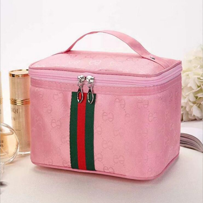 Large Capacity Cosmetic Bag Hand-Carrying Multifunctional Storage Box Waterproof Wholesale Pu Good-looking Simple and Portable Travel