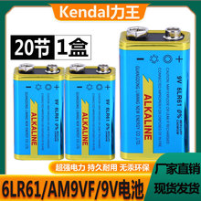 Kendal力王9V碱性电池6LR61无线话筒麦克风万用表锌锰am9vf干电池