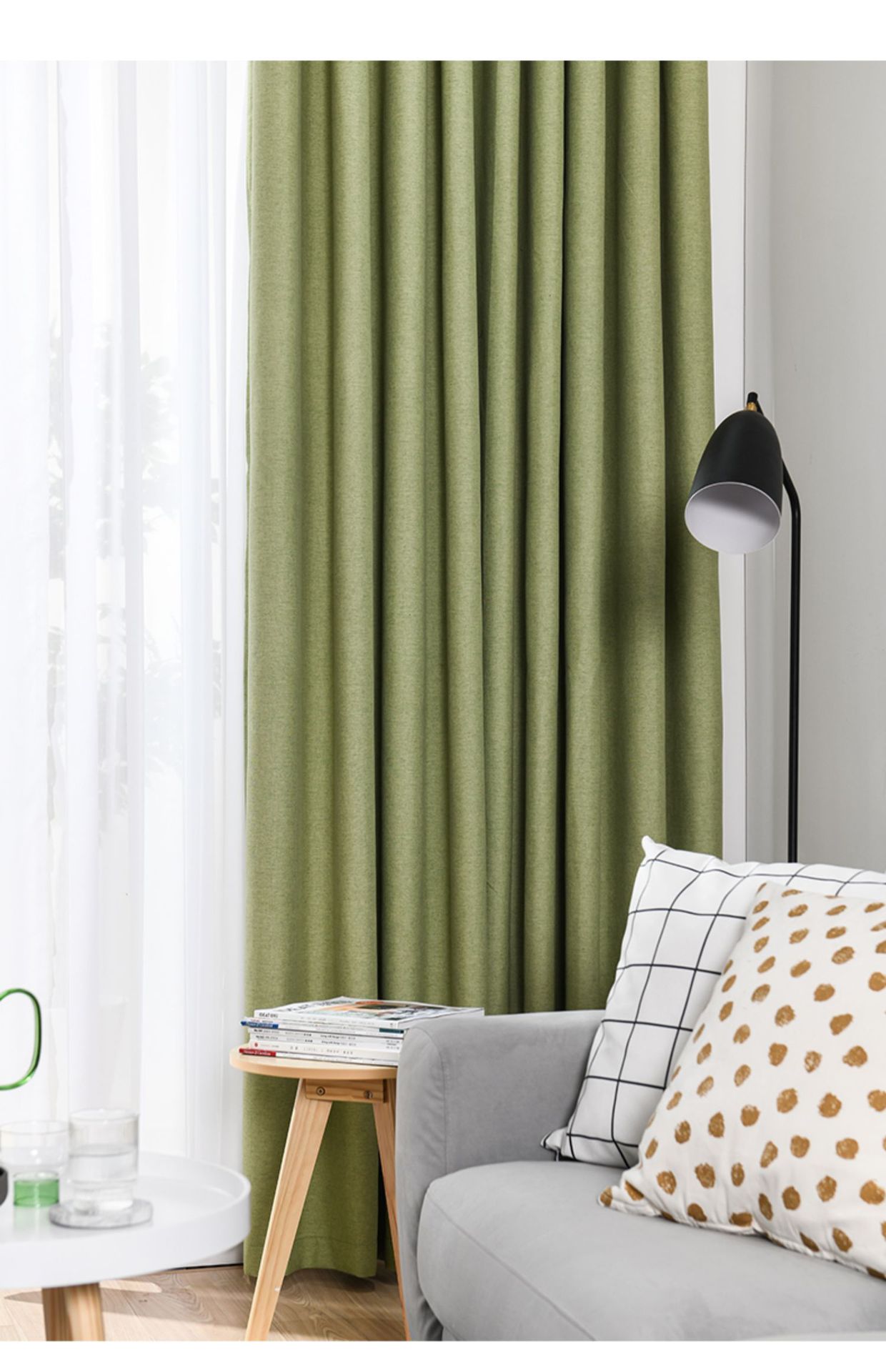 新款人字提花窗帘布料全遮光麻布复合新材质现货批发成品布艺定制