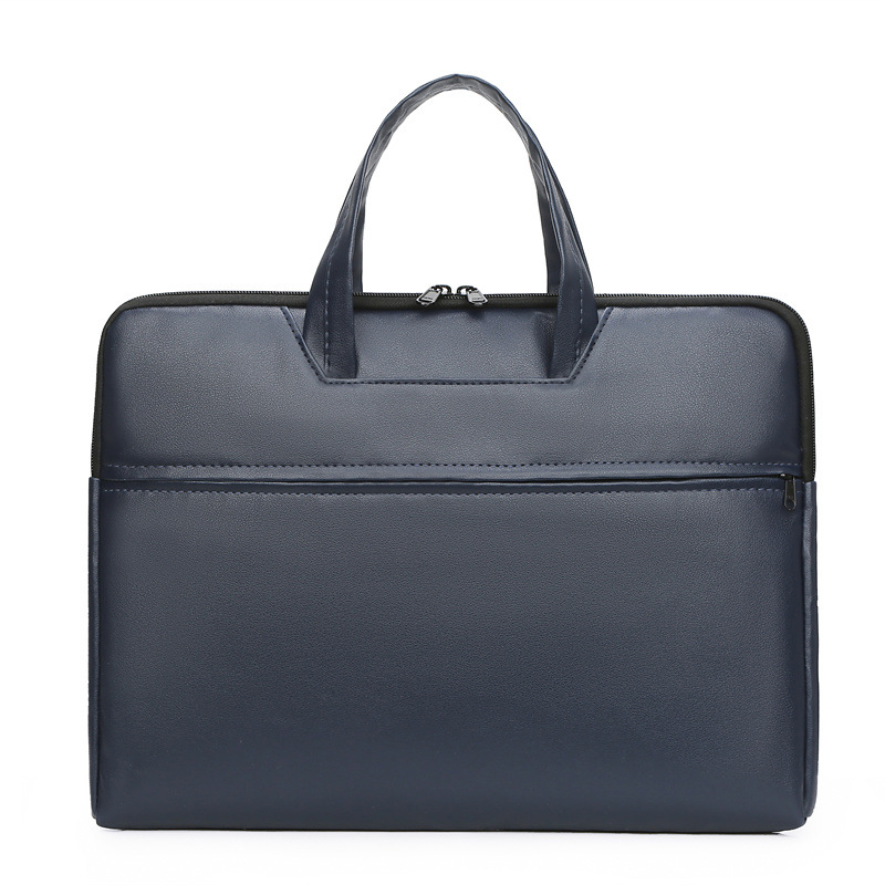 Quality Men's Bag Laptop Bag Pu Men's Fashion File Bag Large Capacity Handbag One Piece Dropshipping