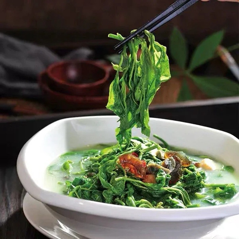 2包新鲜嫩桑芽菜速冻健康蔬菜250g酒店海南椰子鸡配菜当季嫩桑叶