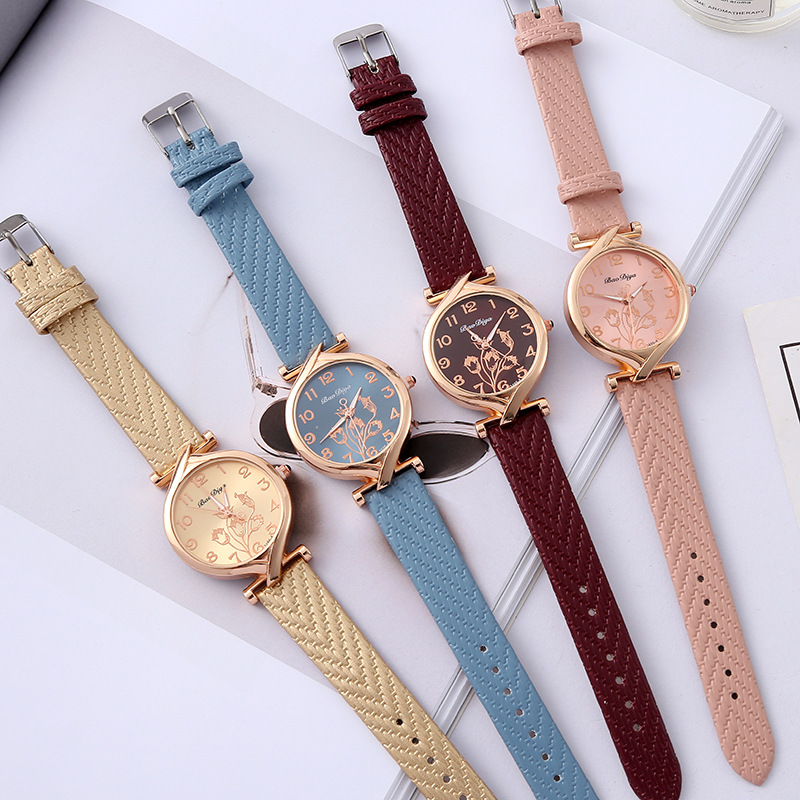 Mori Style Small Dial Fashion Quartz Watch Korean Style Student Compact Watch Creative Printing Dial Watch Wholesale