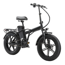 20寸折叠电动自行车单车越野高端山地助力沙滩雪地代步电动车厂家