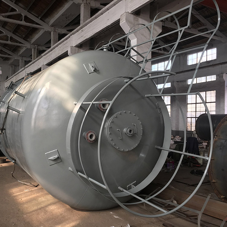 50立方立式钢衬塑储罐 硫酸储罐反应釜搅拌罐 外加剂氨水储存罐