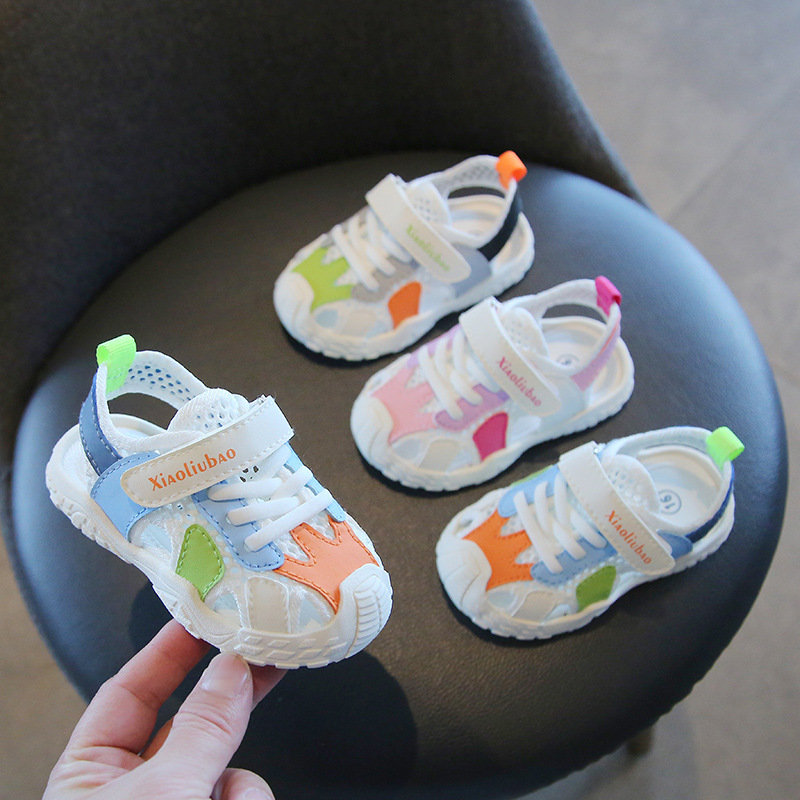 Summer Baby Toddler Sandals Baby and Infant Shoes Baby Boy Female Non-Slip Soft Bottom 0-1-2 Years Old 3 Small Children's Net Shoes