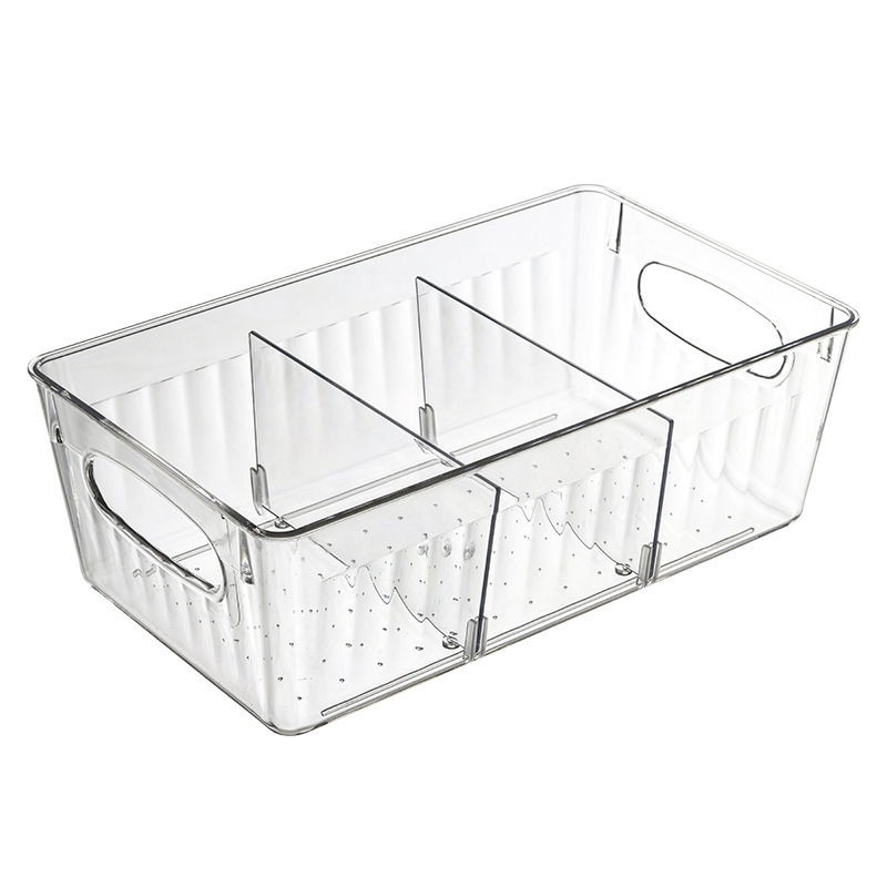 Refrigerator Storage Box Kitchen Drinks Storage Box Refrigerated Drawer Transparent Crisper Organizing Holder Desktop Storage Wholesale