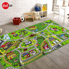 定制轨道卡通游戏教育地毯卧室客厅防滑床边地毯地垫 儿童装饰毯