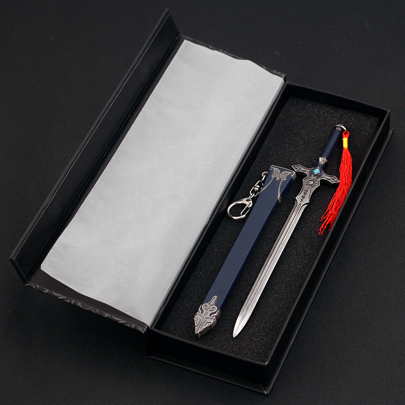 山河-剑心沈峤山河同悲剑带鞘武器模型晏无师全金属工艺品摆件