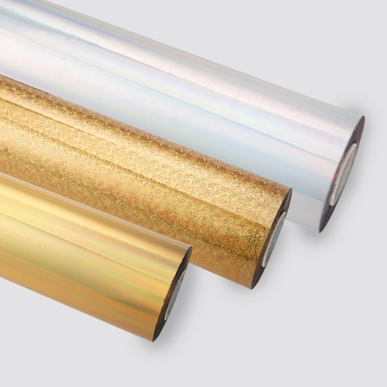 镭射彩色烫金箔厂家供应烫金纸包装材料彩色镭射烫印箔电化铝