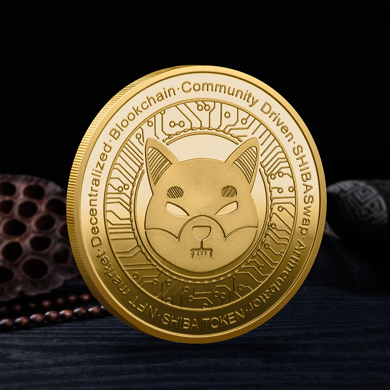 厂家供应金属纪念币狗狗币虚拟币shib柴犬币挑战币决策币收藏礼品