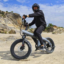 境外山地电动自行车Q3越野助力变速电动车成人可折叠大功率代步车