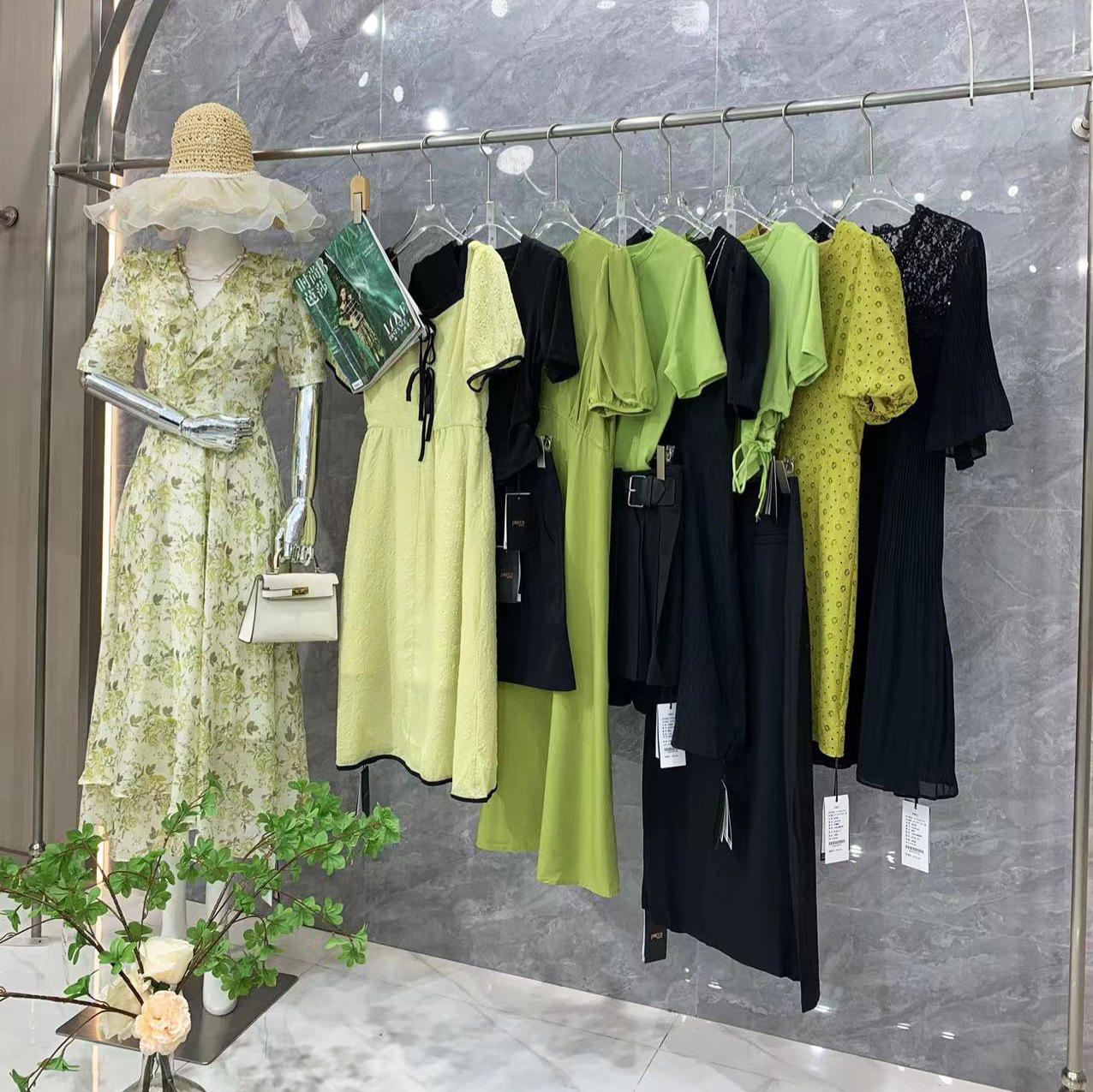 婕妮熙欧货女装夏季尾款奥特莱斯撤柜服装实体店直播货源女装批发