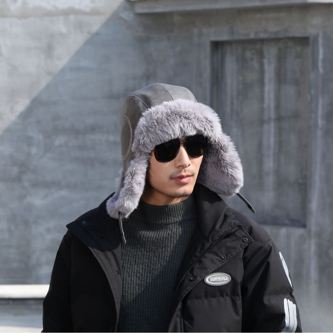 保暖帽子男款冬季2023雷锋帽飞行员东北防寒帽女护耳零下防冻棉帽