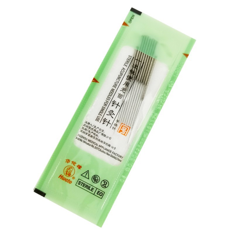 华佗牌悦臻一次性针灸针200支1盒韩式平柄非银针毫针袋装针灸针