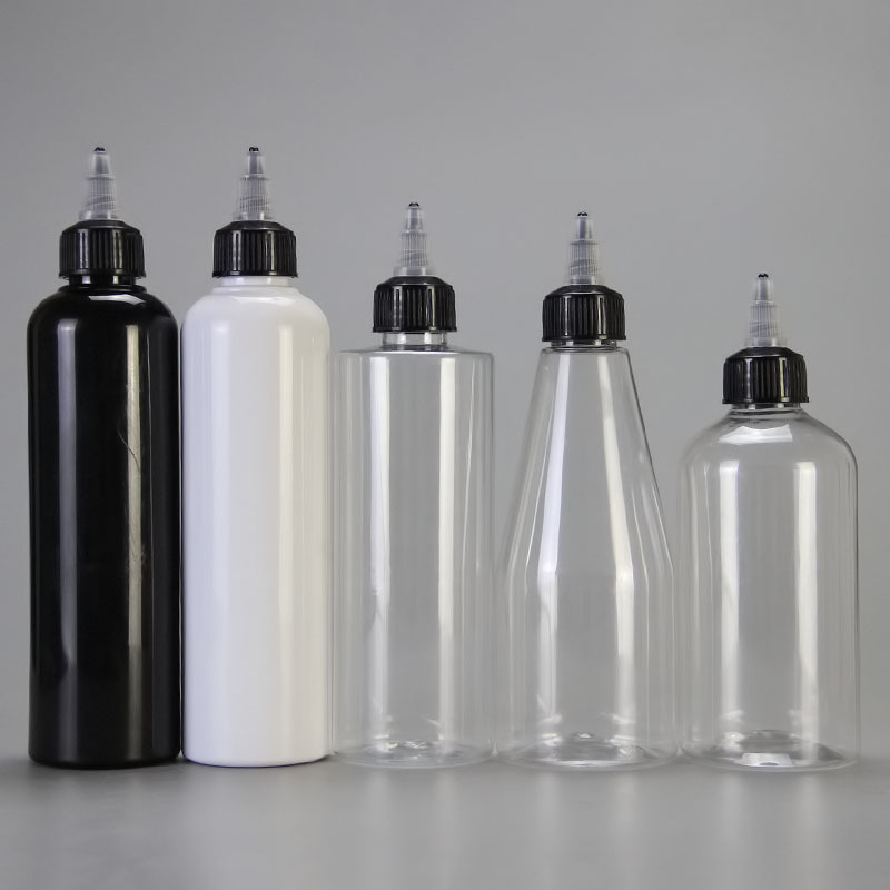现货150m200ml250ml300ml尖嘴啫喱盖瓶pet尖盖塑料瓶 油墨点胶瓶