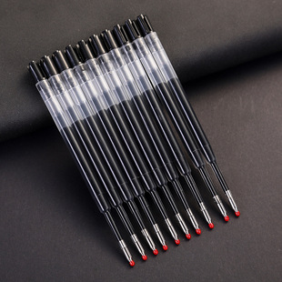 厂家批发金属笔芯 高士笔专用替换芯116mm长黑色蓝色圆珠笔替芯