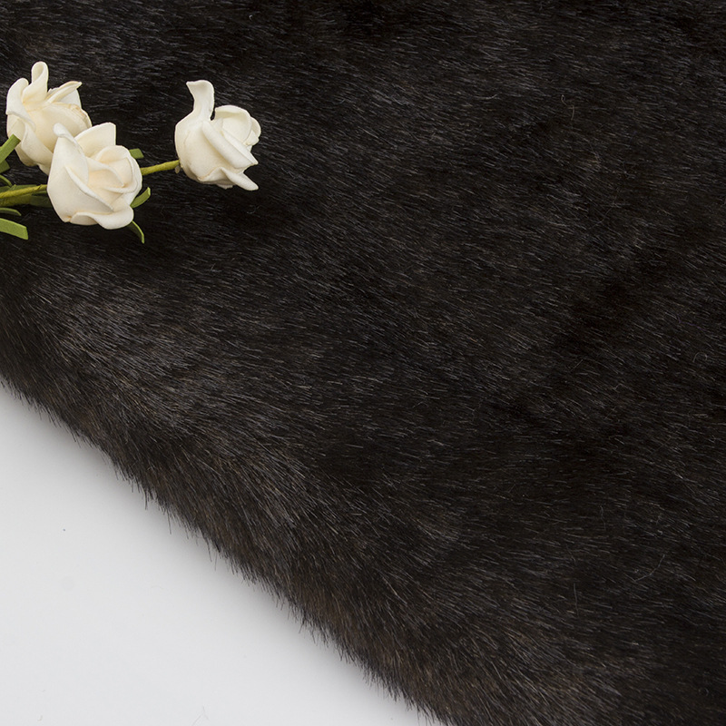 高仿水貂毛高光反光柔顺狐狸毛大毛皮高档毛鞋帽大貂服装专用面料