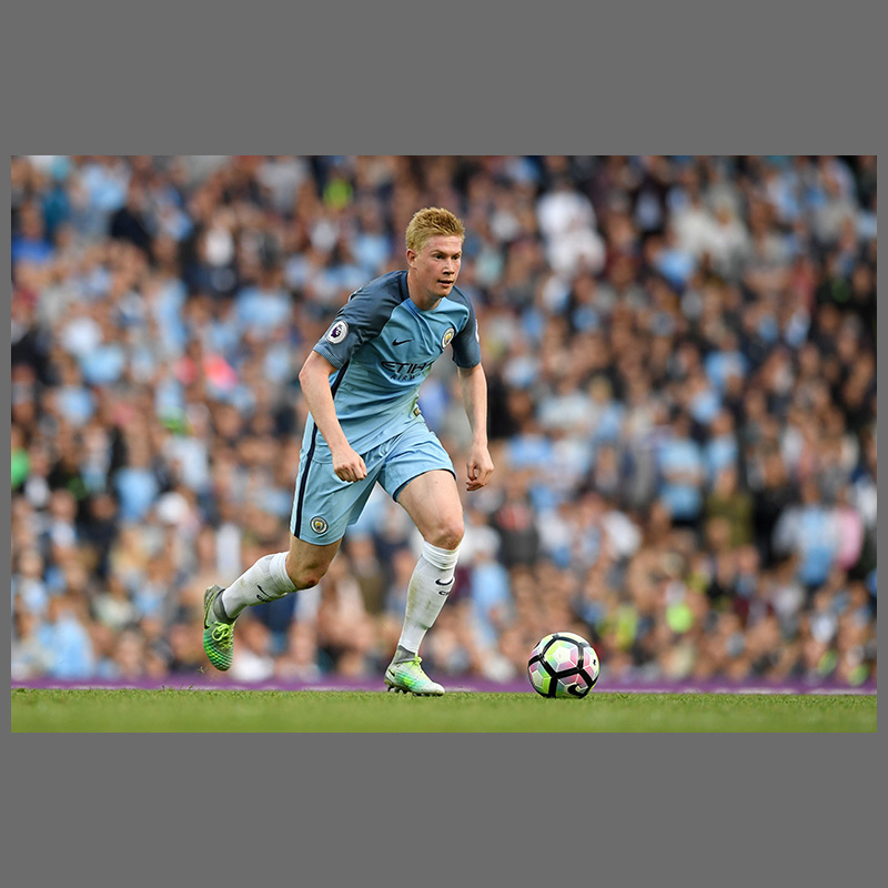 64n德布劳内海报曼城丁丁球星足球装饰画挂图梅西c罗墙贴壁纸 图片