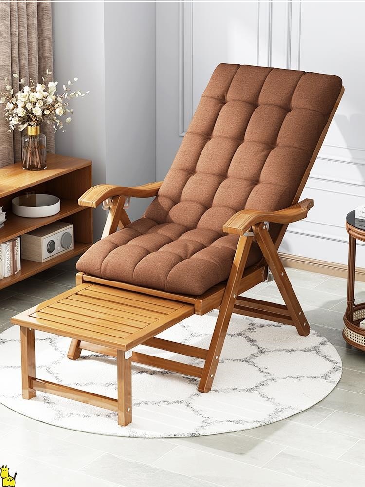 竹子躺椅夏季折叠椅睡椅午睡午休凉阳台家用休闲懒人平躺老人