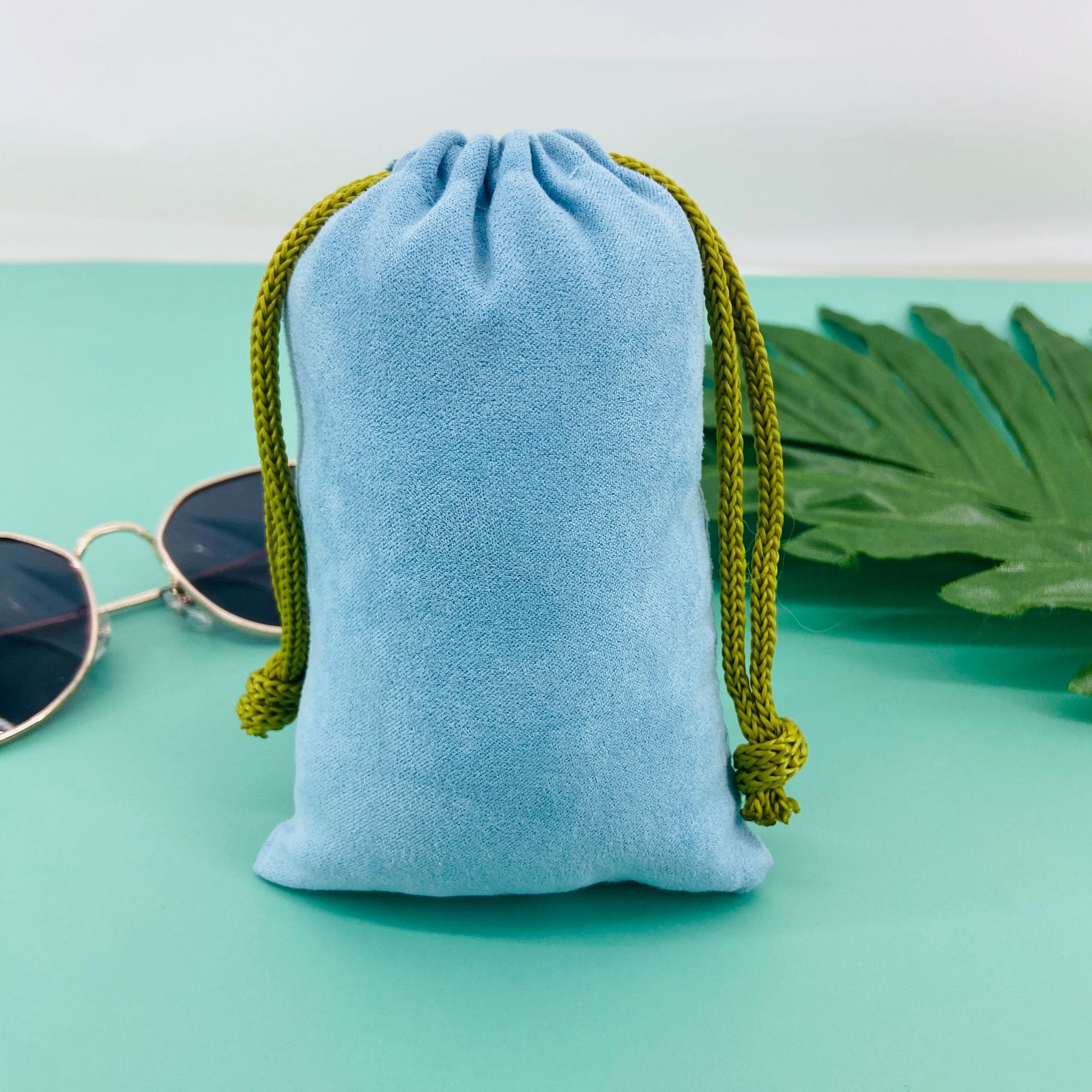 厂家绒布束口袋饰品袋礼品袋麂皮绒毛绒布袋礼品抽绳袋可定制logo