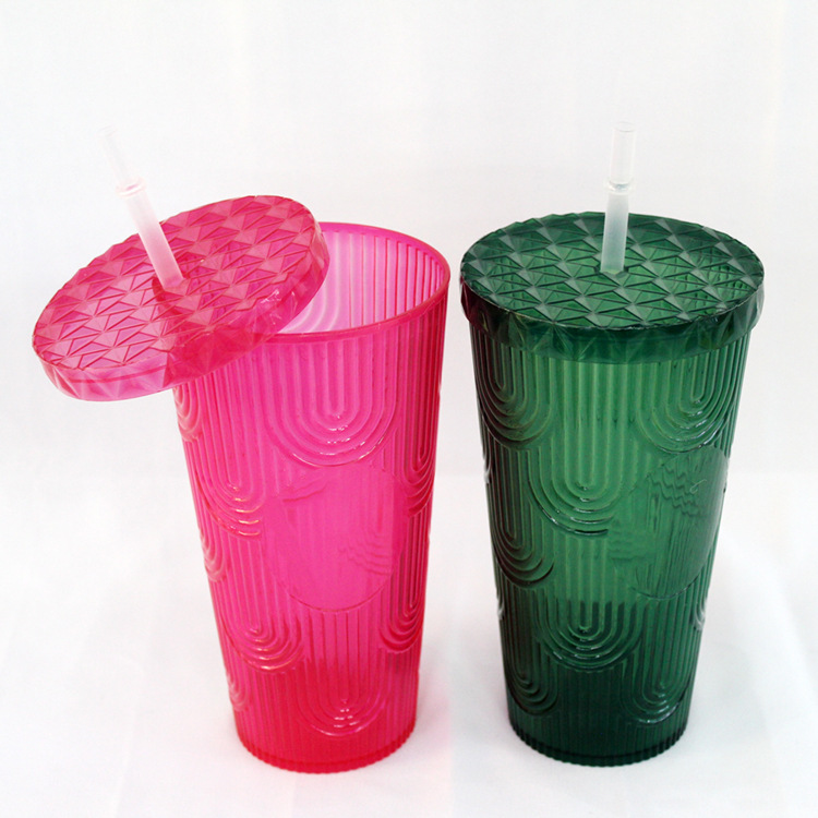 Good-looking with Light Plastic Suction Cup Cup with Straw