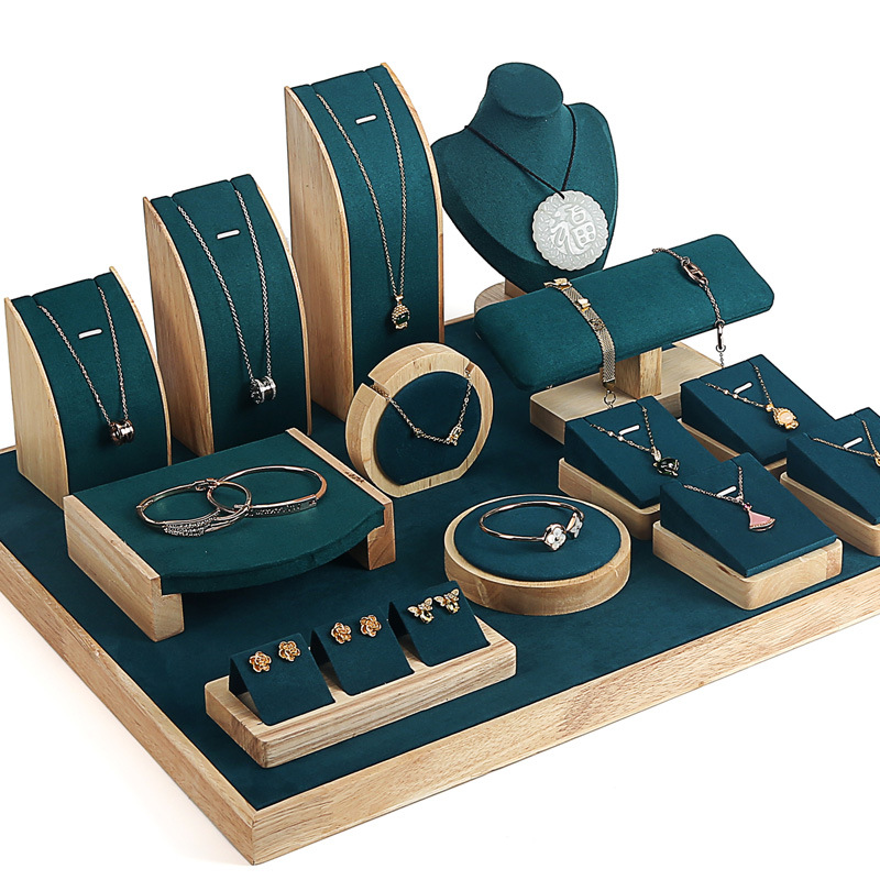 珠宝套装展示台影楼架子耳环架金银首饰柜台摆摊展示架手镯项链