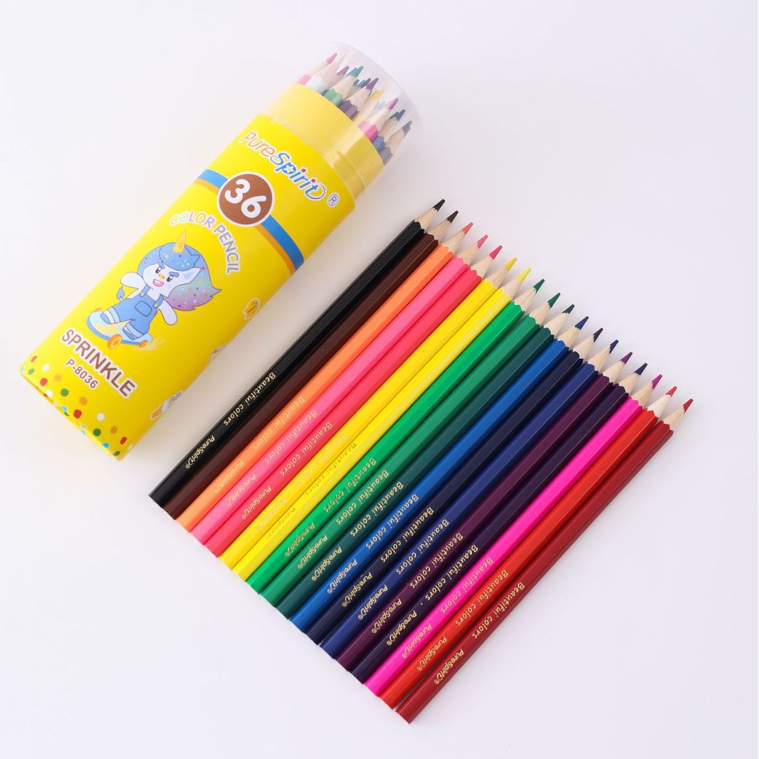 Student stationery color Lead oil 12 colors 24 colors 48 colors 36 Drawing Fine Arts Kindergarten nis Color Pencils Wholesale Item Picture