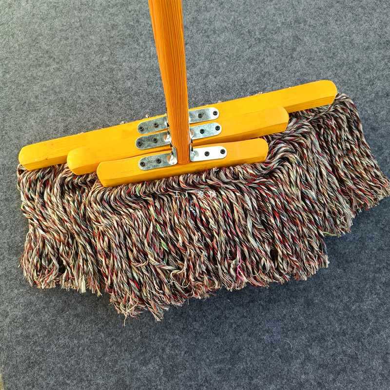 4a9o大号平板拖把木杆棉线老式家用墩布工厂棉纱瓷砖拖水地拖普通