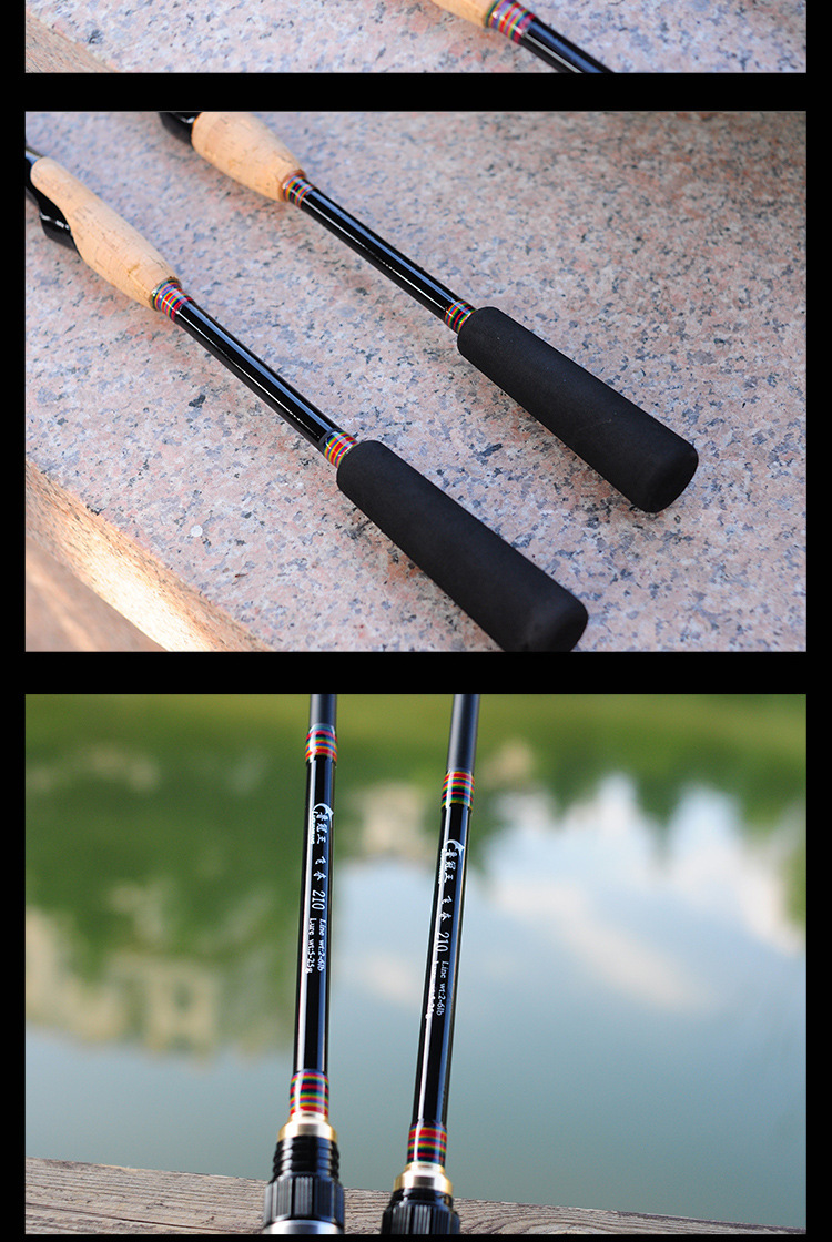 碳素路亚竿ml调直柄枪柄1.8/2.1/2.4米江河路亚钓鱼竿渔具批发