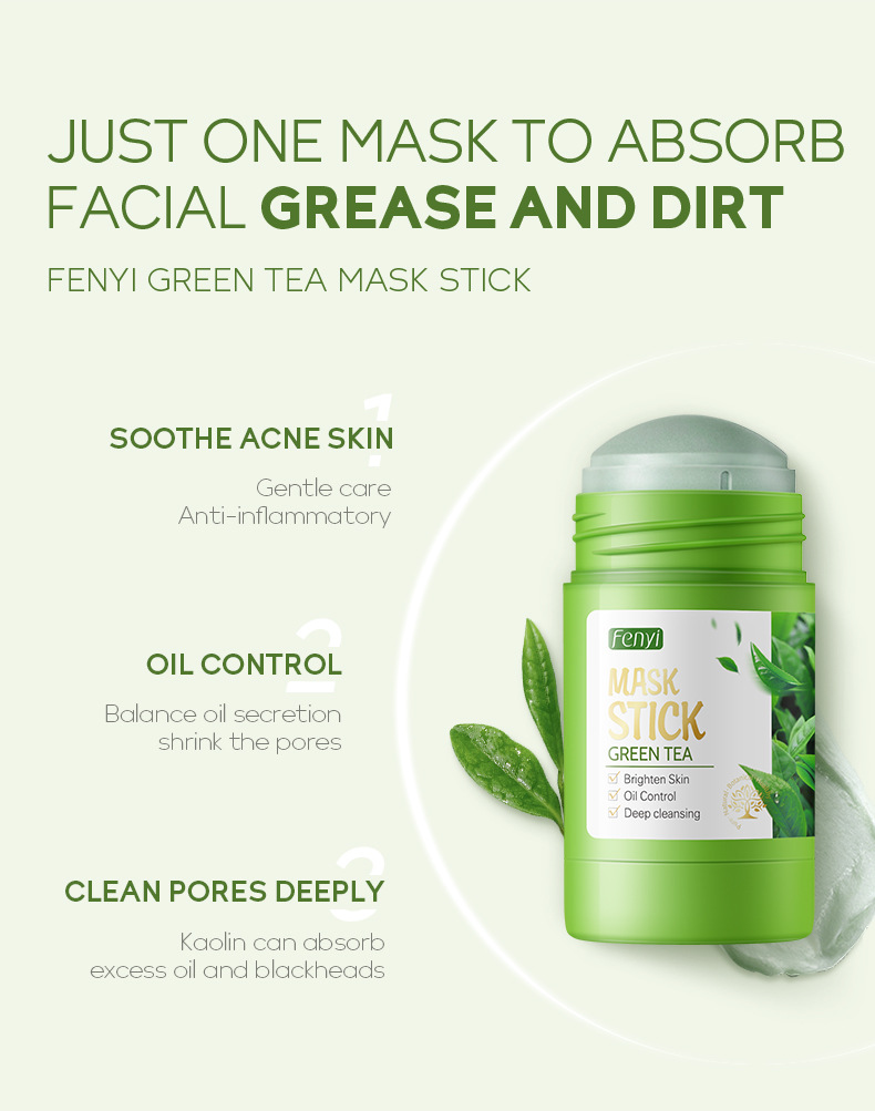 the selected "t x" formula for fenyi green tea mask stick