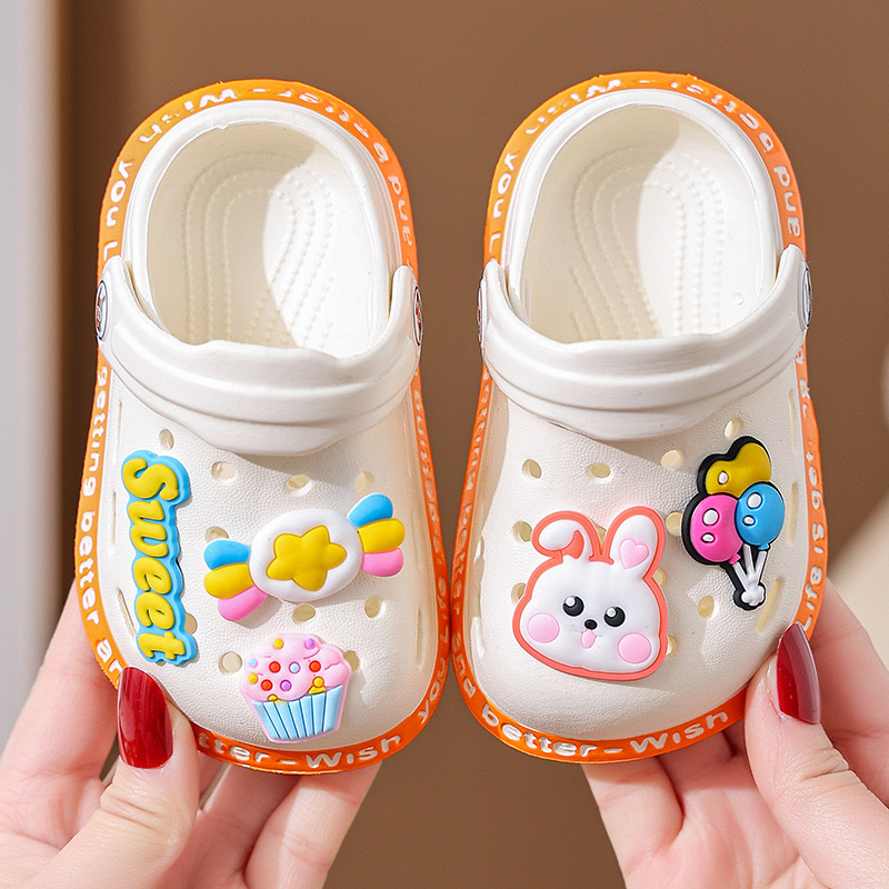 Eva Children's Slippers Summer Indoor Non-Slip Factory Soft Baby Boys Hole Shoes Closed Toe Infant Girls Sandals