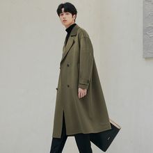男士双面羊毛呢子大衣2023秋冬季新款韩版潮流中长款男装风衣外套