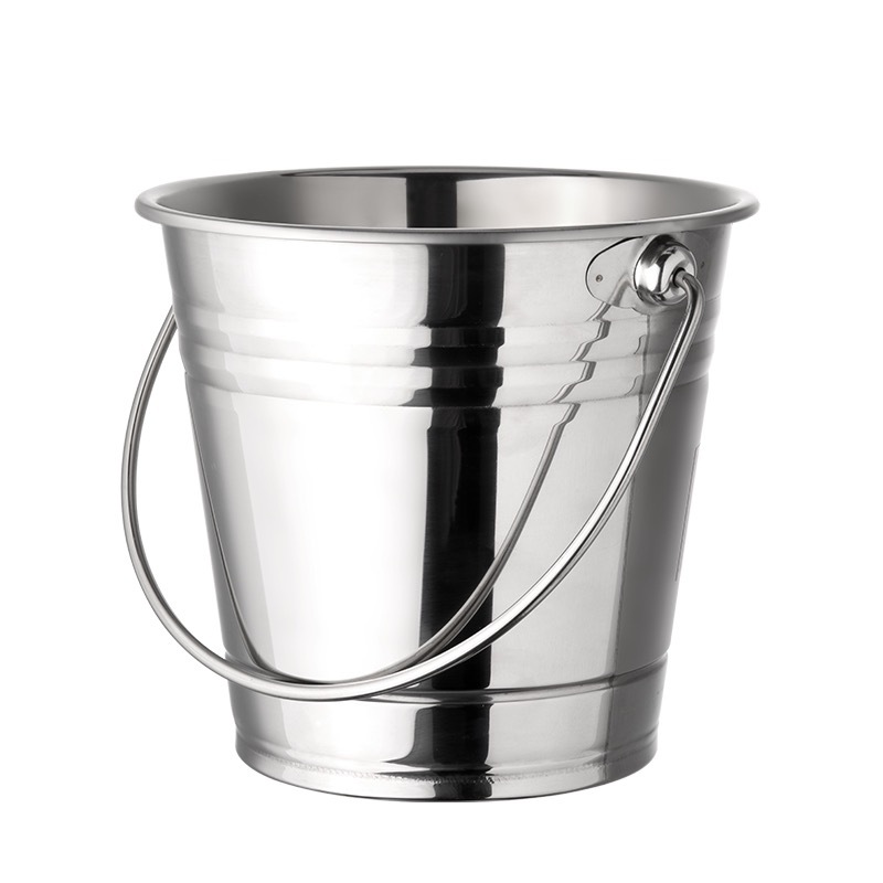 Stainless Steel Creative Ice Bucket Ice Bucket Commercial Ktv Bar Small Ice Bucket Fried Chicken Midnight Snack French Fries Bucket