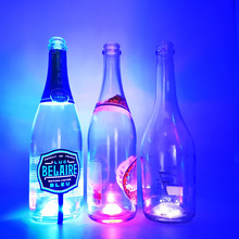 LED发光瓶底灯发光杯垫发光瓶贴白色七彩光品牌酒发光礼品工艺品
