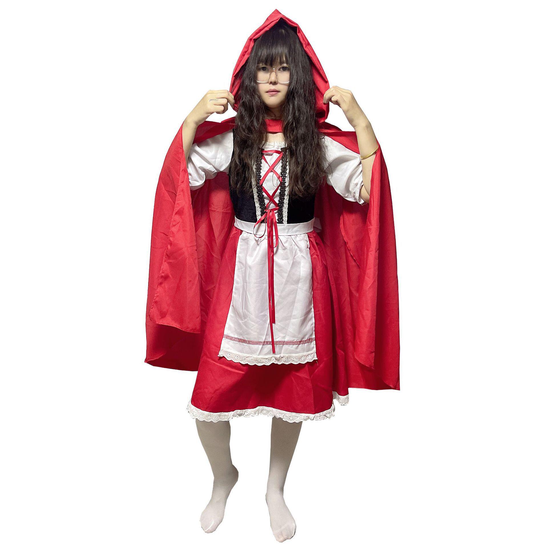 儿童演出服装儿童小红帽公主裙子爱莎化妆舞会小红帽公主裙cos服