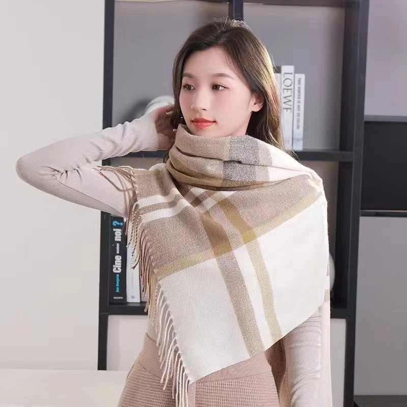 winter scarf popular lovers wild korean ins style shawl scarf plaid scarf student high sense wholesale