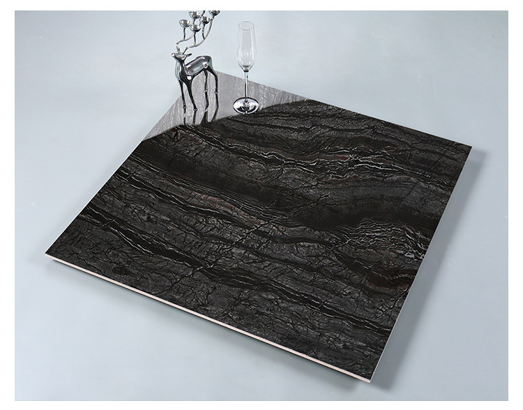 厂家金丝大理石地砖800x800地板砖客厅深色砖釉面新款 黑金花瓷砖