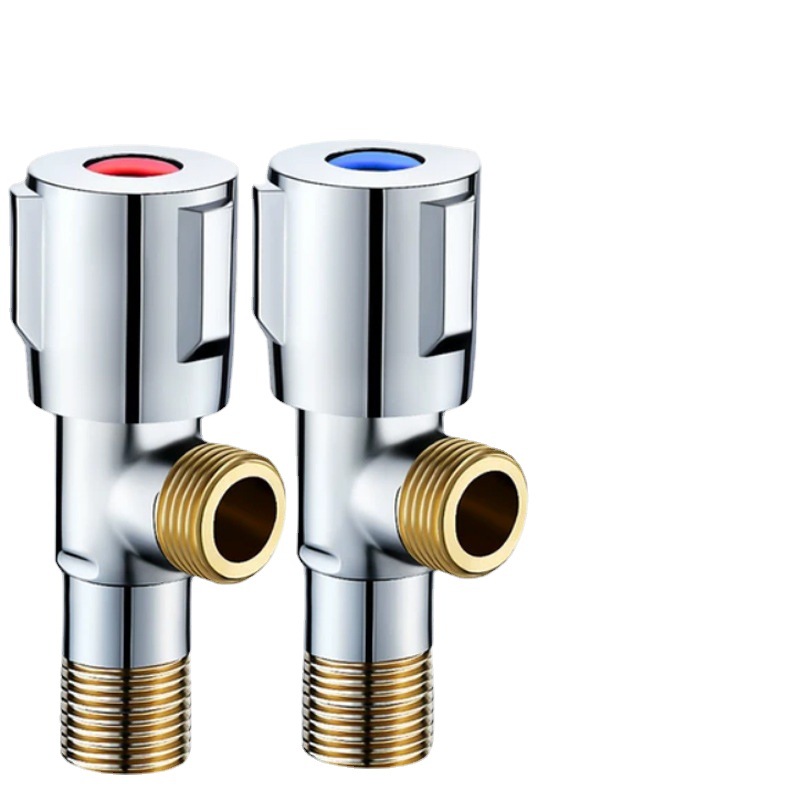 三角阀304不锈钢冷热水阀门家用开关加长全铜热水器马桶止水阀门